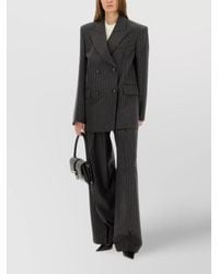 Sportmax - Double-Breasted Oversized Wool-Blend Blazer - Lyst