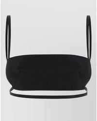 Jil Sander - Silk Wool Faille Crop Top - Lyst