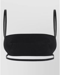 Jil Sander - Silk Wool Faille Crop Top - Lyst