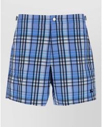 Burberry - Embroidered Knee-Length Swim Shorts - Lyst