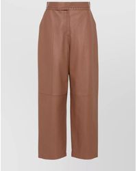 Fendi - High-Waisted Trousers Wide-Leg Silhouette - Lyst