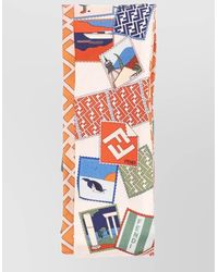 Fendi - Silk Printed Bandeau - Lyst