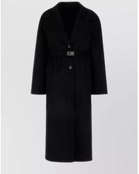 Ferragamo - Cashmere Blend Single Breasted Coat - Lyst