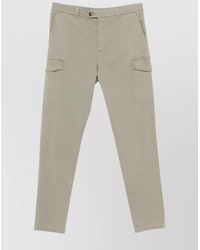 Brunello Cucinelli - Cotton Cargo Trousers With Side And Back Pockets - Lyst