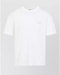 C.P. Company - Logo Cotton Crew Neck Short Sleeves - Lyst