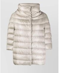 Herno - Padded High Neck Short Sleeves Quilted Jacket - Lyst