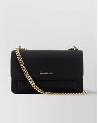 Michael Kors - Claire Crossbody Bag With Textured Finish And-Tone Chain Strap - Lyst
