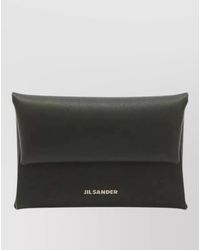 Jil Sander - Calfskin Coin Purse Flap Top Design - Lyst