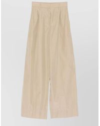 forte_forte - Pleated Wide-Leg Trousers - Lyst