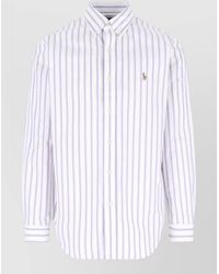 Polo Ralph Lauren - Striped Shirt Button Down Collar Cuffs - Lyst