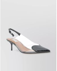 Alaïa - Leather Heart Cutout Slingback Pumps - Lyst