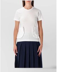 Comme des Garçons - Cotton Ruffled Pocket Short-Sleeve T-Shirt - Lyst