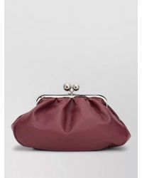 Weekend by Maxmara - Clutch Bag Metal Frame Chain Shoulder Strap - Lyst