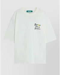 Barrow - Jersey T Shirt Crew Neck Graphic - Lyst