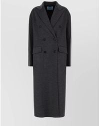 Prada - Cashmere Wool Double-Breasted Coat - Lyst