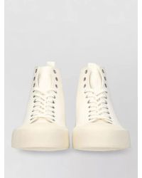 Jil Sander - Canvas High-Top Sneakers - Lyst