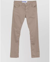 Jacob Cohen - Straight Trousers With Pockets And Loops - Lyst