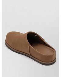 UGG - Suede Slippers Round Toe Rubber Sole - Lyst