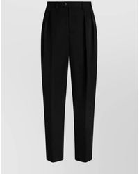 Dolce & Gabbana - Tailored Trousers With Pleats And Side Pockets - Lyst
