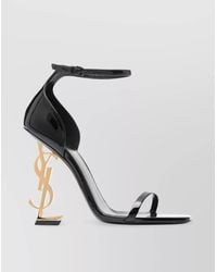 Saint Laurent - Patent Leather High-Heel Sandals - Lyst