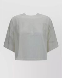 Burberry - Logo Cotton T-Shirt - Lyst