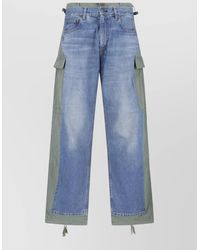 Junya Watanabe - Straight Leg Denim Cargo Pockets Belt Loops - Lyst