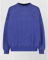Polo Ralph Lauren - Sweatshirt Relaxed Fit Ribbed Cuffs And Hem - Lyst