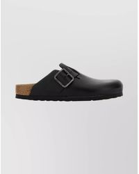 Birkenstock - Leather Boston Wire Buckle Slippers - Lyst