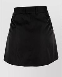 Prada - Skirt Featuring Belt Loops And Side Pockets - Lyst