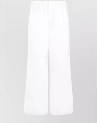 Jil Sander - Trousers Cotton Elasticated Waistband - Lyst