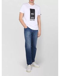 Alpha Industries - Logo Graphic Short Sleeve Crew Neck T Shirt - Lyst