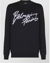 Balmain - Merino Wool Sweater - Lyst