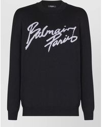 Balmain - Merino Wool Sweater - Lyst