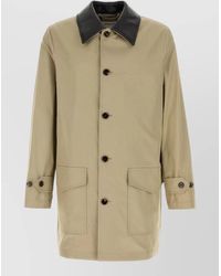 Burberry - Cotton Meadowbank Overcoat - Lyst