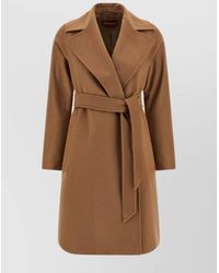 Max Mara - Virgin Wool Single-Breasted Coat - Lyst
