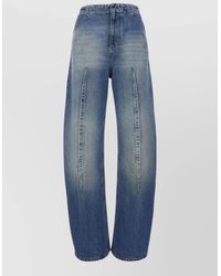 MM6 by Maison Margiela - Denim High-Rise Wide-Leg Jeans - Lyst