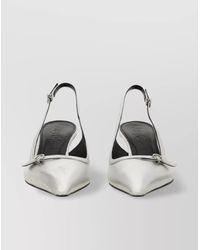 Aeyde - Bow Detail Kitten Heel Sandals - Lyst