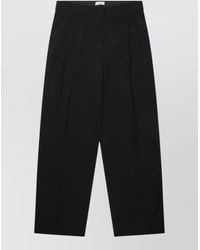 TOTEME - Tailored Straight Pants Pleats Belt Loops Pockets - Lyst