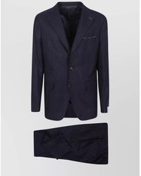 Eleventy - Wool Silk Linen Slim-Fit Single-Breasted Suit - Lyst