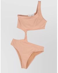 Niccolò Pasqualetti - Bikini One Shoulder High Leg Cutout Stretch - Lyst