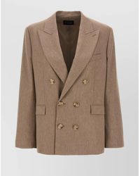 ANDAMANE - 'Pixie' Blazer Double-Breasted Structured Shoulders - Lyst