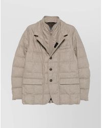 Fay - Double Breasted Down Jacket - Lyst