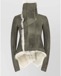 Rick Owens - Naska Coat Tailored Fit Asymmetrical Hem - Lyst