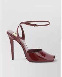Saint Laurent - The Scandal Leather Stiletto Heel Sandals - Lyst