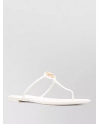Tory Burch - Miller Flat Sole Open Toe Sandals - Lyst