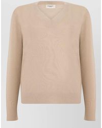 Weekend by Maxmara - Silk Cashmere V-Neck Sweater - Lyst