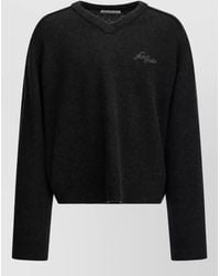 Acne Studios - Camel Hair V-Neck Jumper - Lyst