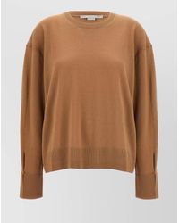 Stella McCartney - Ribbed Virgin Wool Crew-Neck Jumper - Lyst