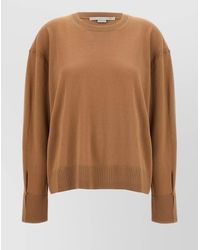 Stella McCartney - Ribbed Virgin Wool Crew-Neck Jumper - Lyst