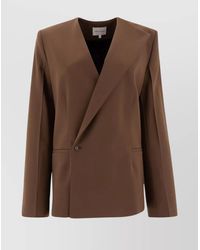 Loulou de Saison - Asymmetric Wool Blazer - Lyst